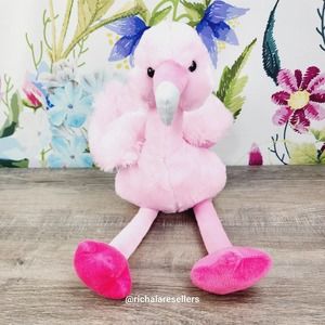 Joann J Bear 17" Flamingo Bird Pink Plush Stuffed Animal Tropical Birds
